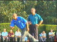 Richard Goddard & Kevin Nicholas playing the short game